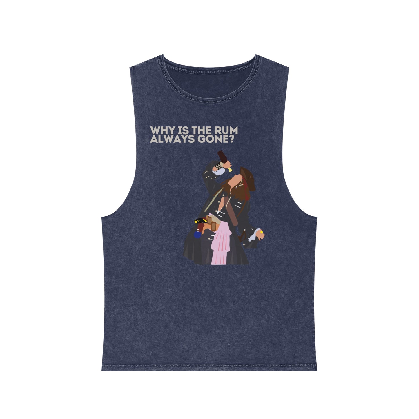 Captain Jack Sparrow 'Why Is the Rum Always Gone' Tank Top