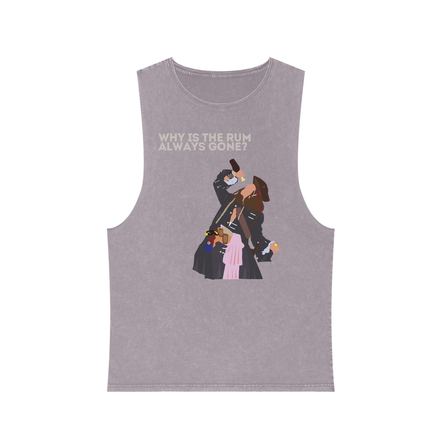 Captain Jack Sparrow 'Why Is the Rum Always Gone' Tank Top