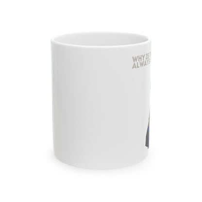 Captain Jack Sparrow 'Why Is the Rum Always Gone' White Mug