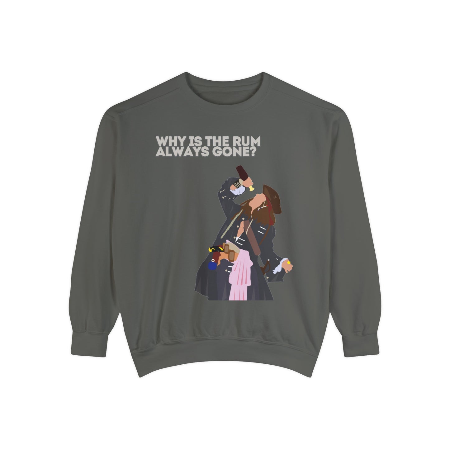 Captain Jack Sparrow 'Why Is the Rum Always Gone' Sweatshirt