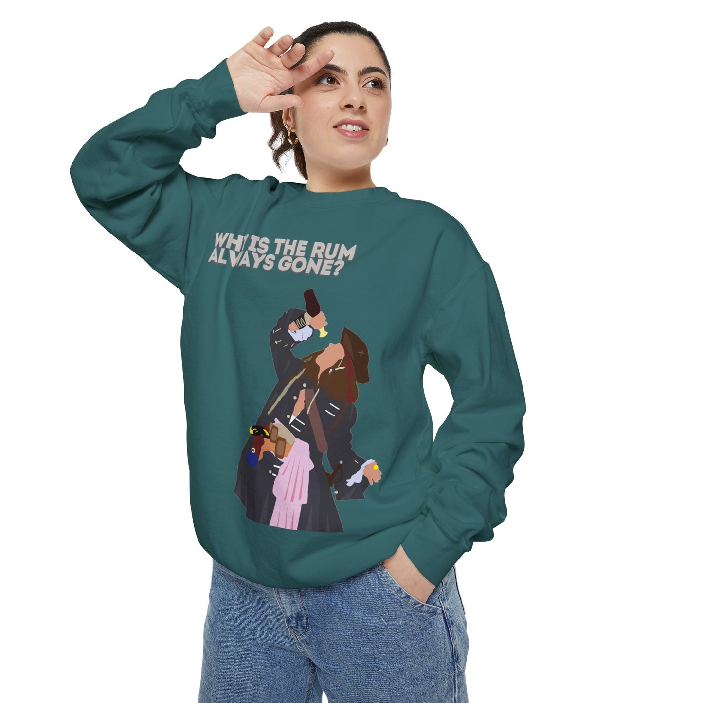 Captain Jack Sparrow 'Why Is the Rum Always Gone' Sweatshirt