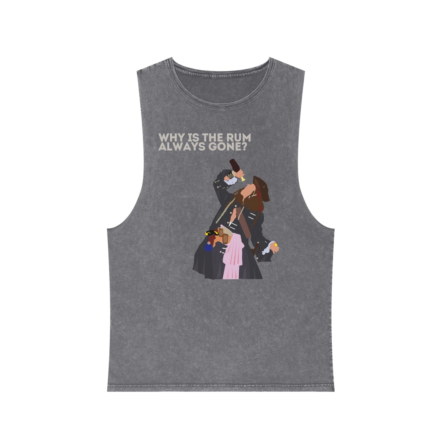 Captain Jack Sparrow 'Why Is the Rum Always Gone' Tank Top