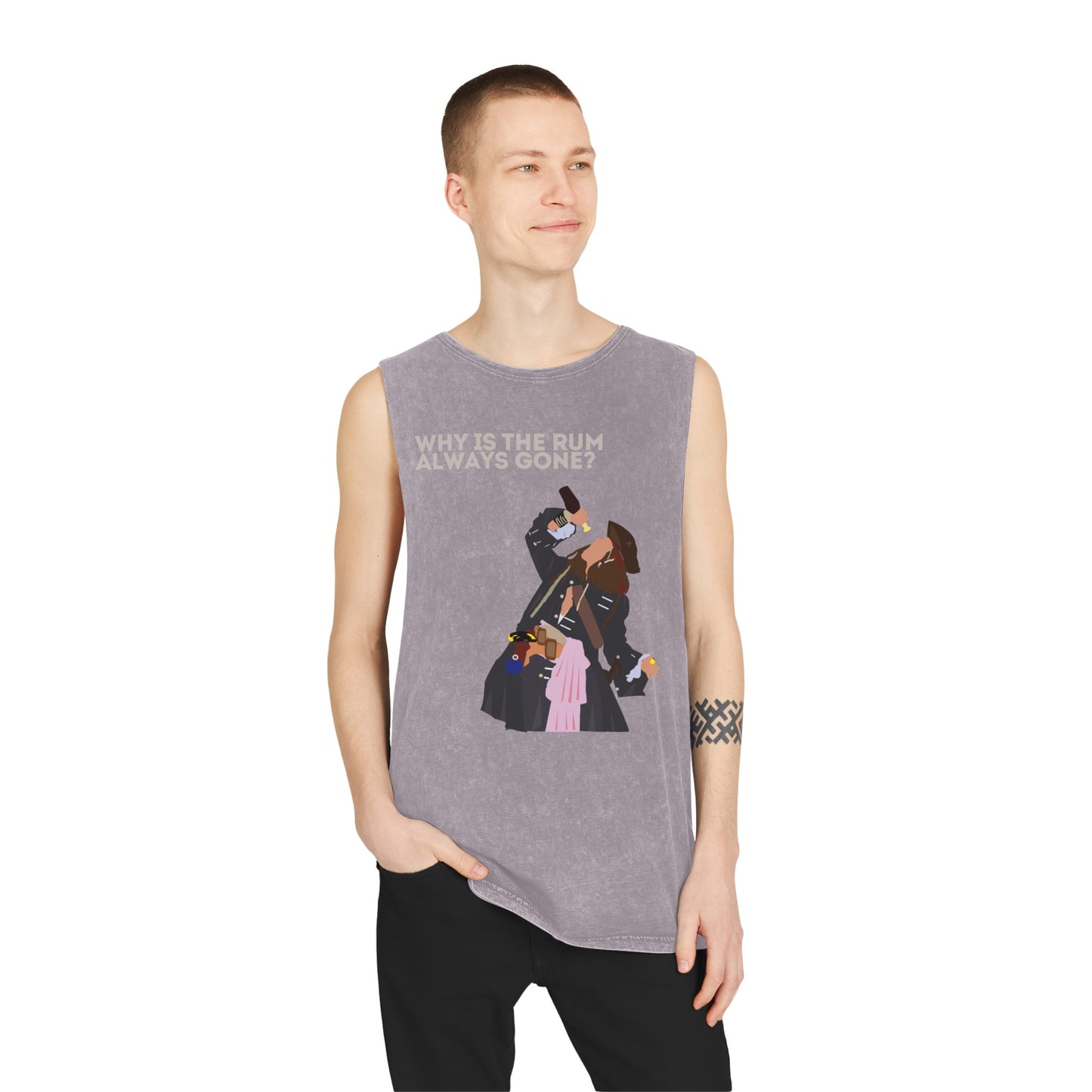 Captain Jack Sparrow 'Why Is the Rum Always Gone' Tank Top