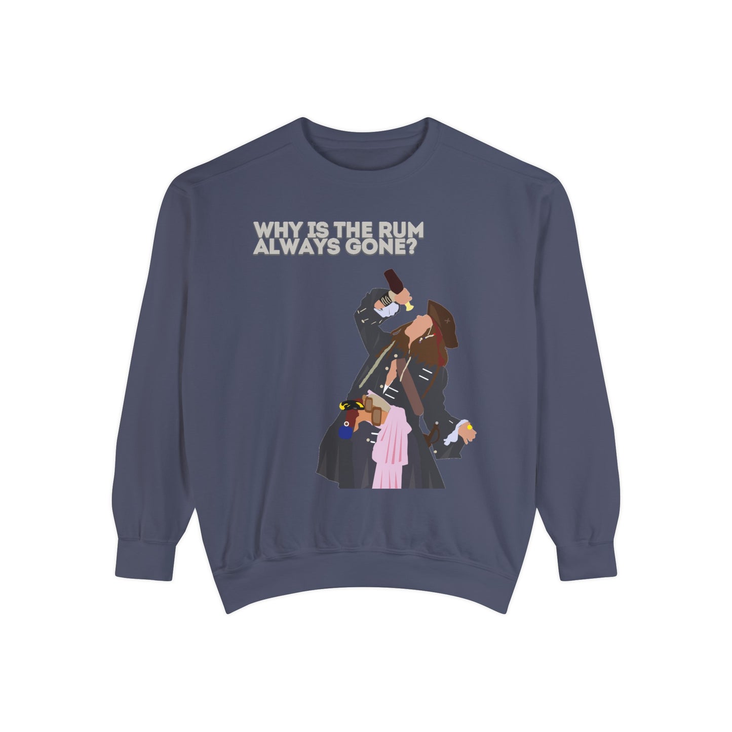 Captain Jack Sparrow 'Why Is the Rum Always Gone' Sweatshirt