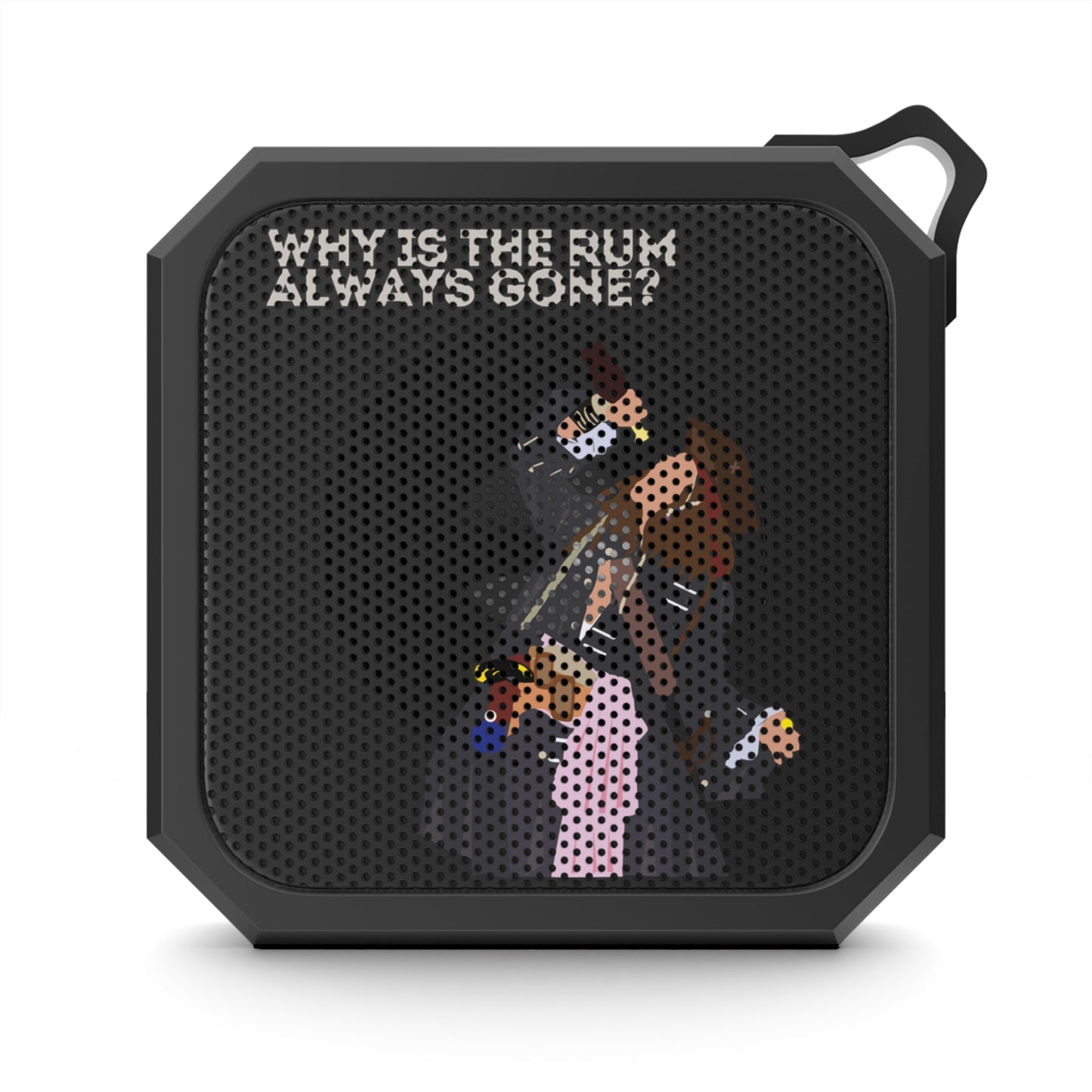 Captain Jack Sparrow 'Why Is the Rum Always Gone' Black Outdoor Bluetooth Speaker