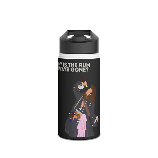 Captain Jack Sparrow 'Why Is the Rum Always Gone' Stainless Steel Water Bottle