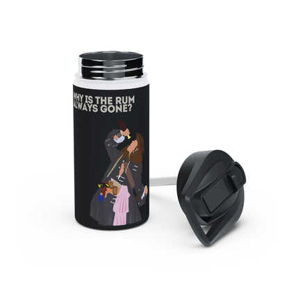 Captain Jack Sparrow 'Why Is the Rum Always Gone' Stainless Steel Water Bottle